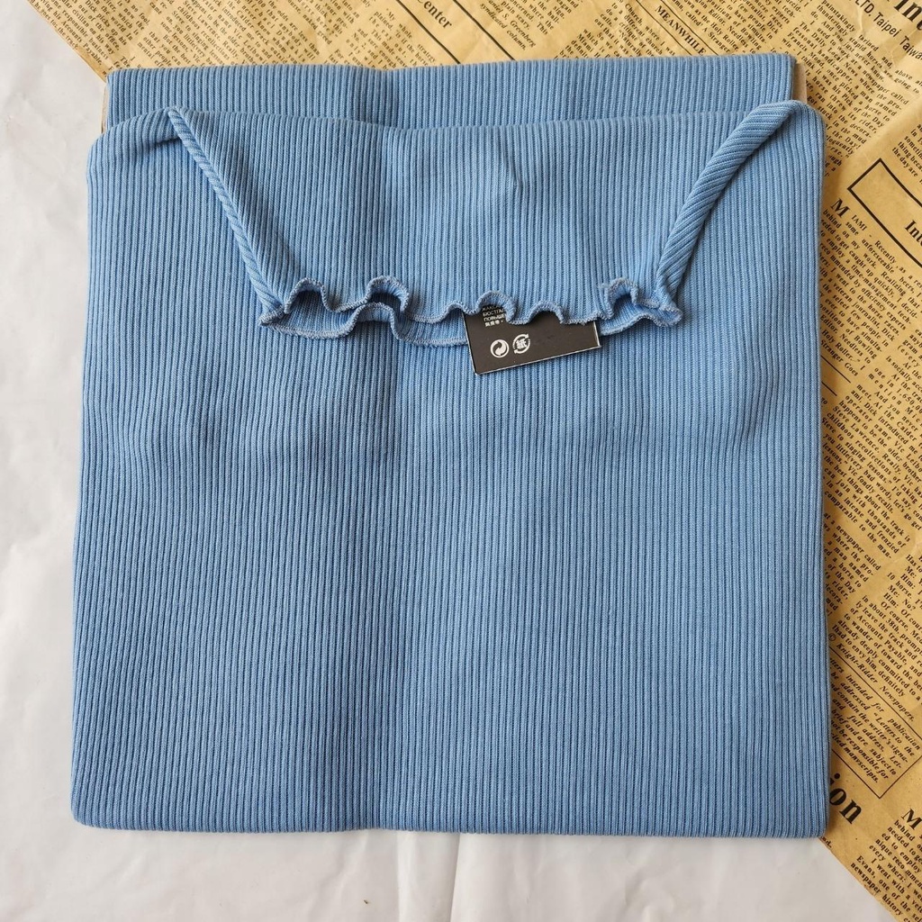 Inner Dewi Bahan RIb Turtleneck Tanpa Lengan