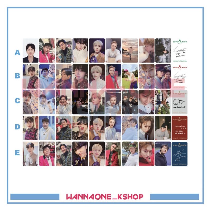 photocard the road : celebration super junior