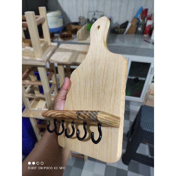 Tempat Gantungan Kunci  TALENAN / Rak kayu Serbaguna / Key Holder