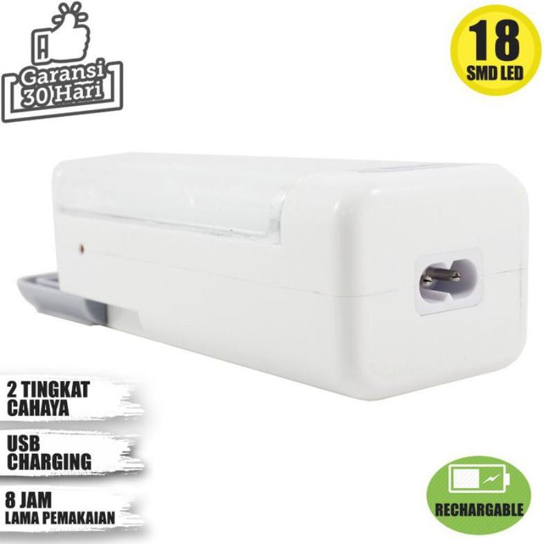 Surya SQL L1830 Lampu Darurat Portable 18 LED Emergency Cas Ulang 1500mAH Original