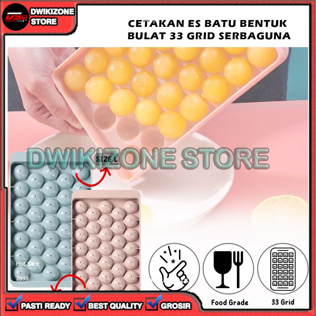 Jual [grosir] Cetakan Cetak Es Batu Bulat Puding Agar Agar Jelly 33