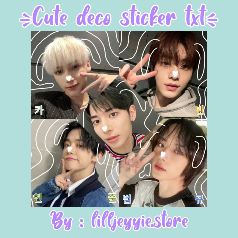 READY 50PCS STICKER TXT DECO CUTE AESTHETIC