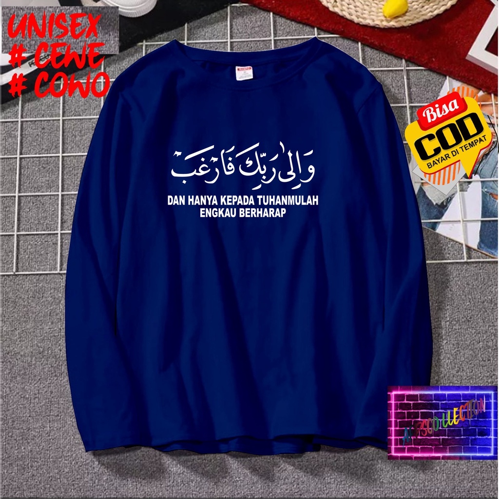 Cod Gratis Ongkir/Kaos DAN HANYA KEPADAMU TUHANMULAH ENGKAU BERHARAP/Kaos Santri SantriwatiKaos Pria Pesantren/Kaos Murah/Pakaian Pria  Pakaian Wanita Islam Dakwahl/Best Seller