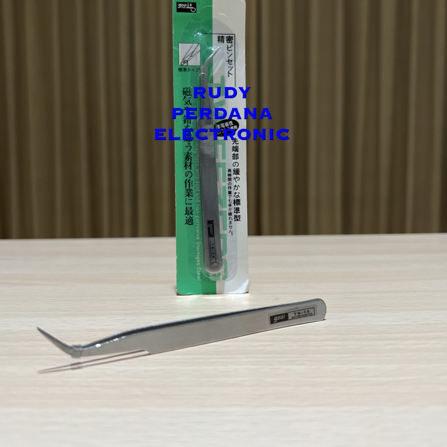 TWEEZERS EAGLE BEAK ANTIMAGNETIC PINSET BENGKOK ANTI MAGNET GOOI TS-15