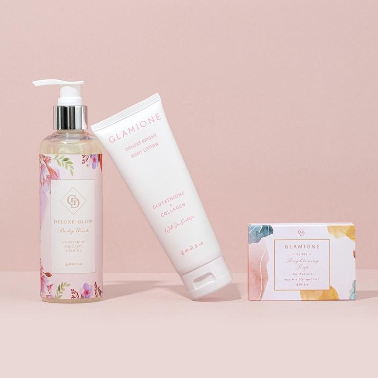 Paket Deluxe Bodycare Glow White Paket Skincare Glamione Pemutih Permanen Kecantikan
