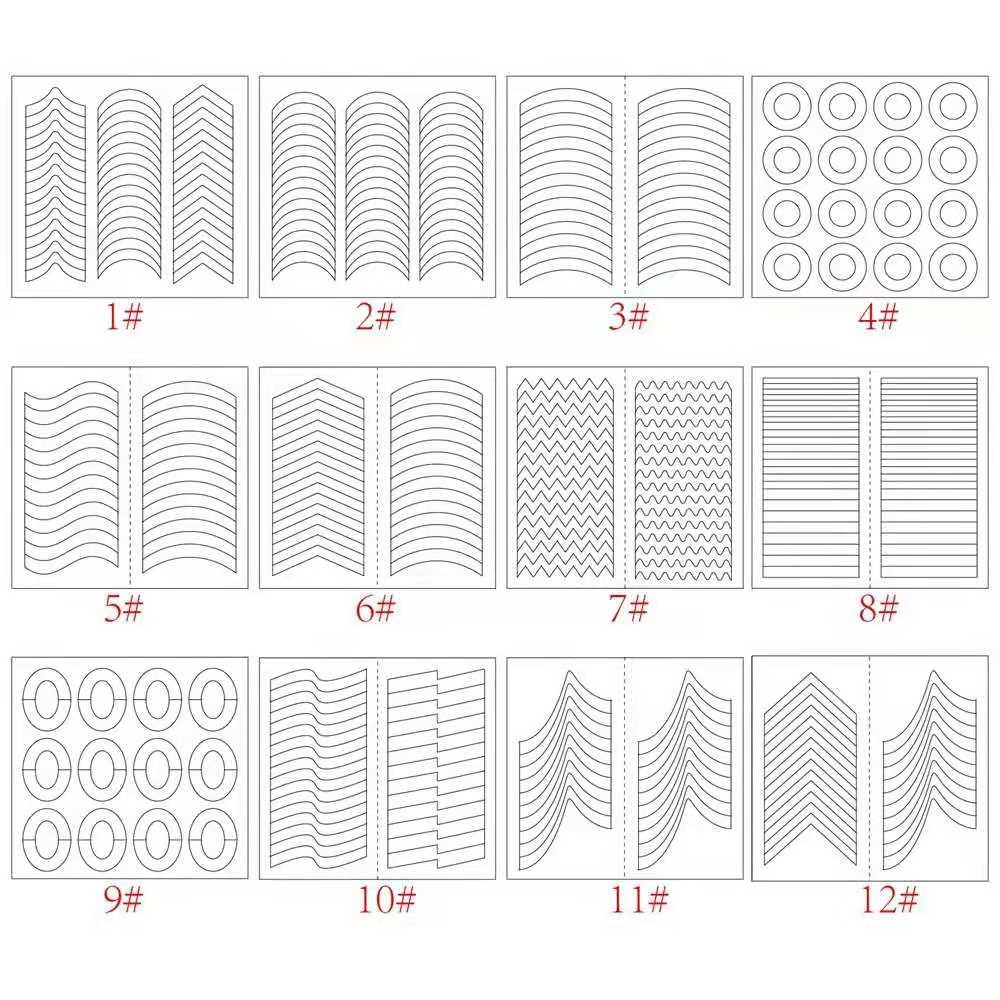 Nail Stiker 1 Lembar  Nail Art Manicure Akrilik UV