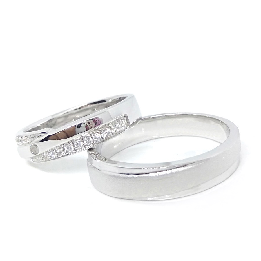 Cincin Kawin Couple Perak Asli Gratis Ukir Nama A173