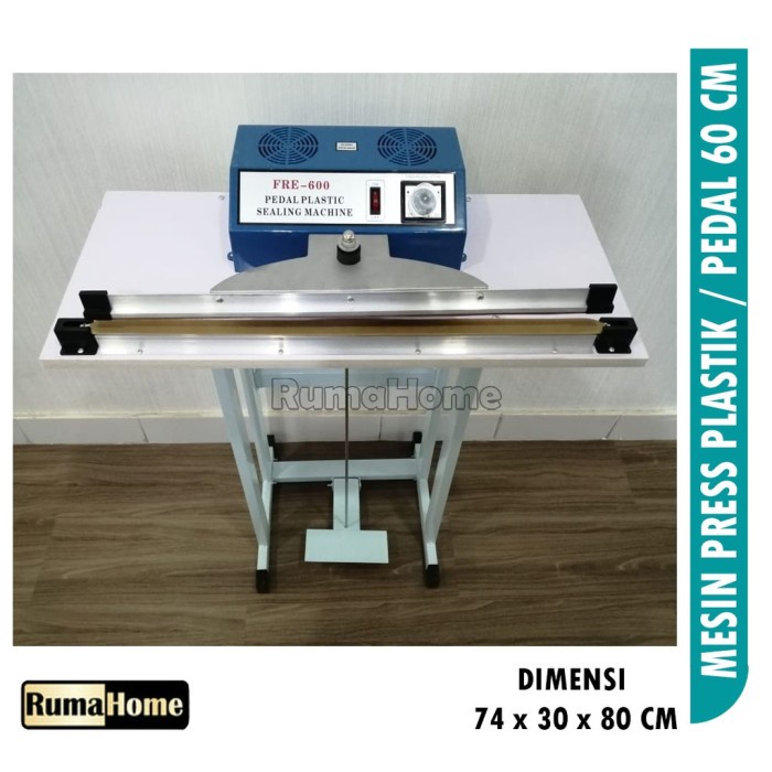 MESIN PRESS PRES PLASTIK INJAK / PEDAL IMPULSE SEALER 60CM