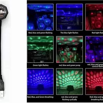 Lampu Laser Proyektor Led USB Bintang Star Dekorasi Plafon Mobil Kamar Ruangan