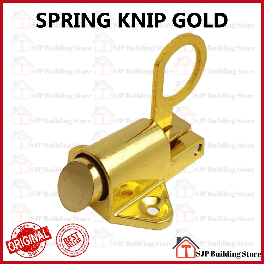 Spring Knip Kuning l Slot Jendela Kodok l Grendel l Knife l Tip Top