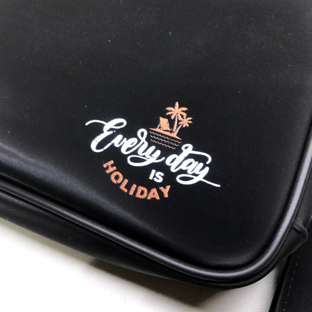 clutch pria hushpuppies C55-1 Black holiday series premium tas antiair waterproof