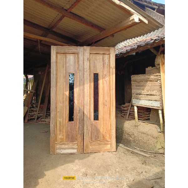 Pintu Kupu tarung minimalis pintu kupu tarung kayu jati