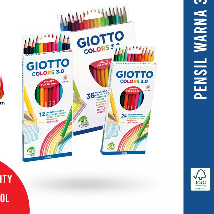 

Terlaris!! [BMS Surabaya] Pensil Warna Giotto Colors 3.0
