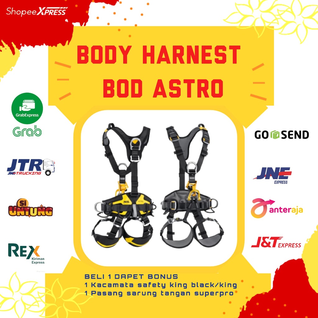 Body harnest PETZL ASTRO BOD Fast, Body Harnes Petzl, Safety Harnes Petzl