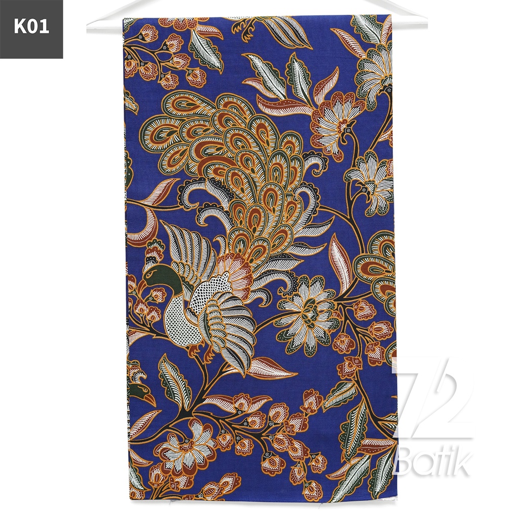 KAIN BATIK PREMIUM Bahan Katun Motif Burung Kembang Hijau 722695 Cap 72 Jarik Jarit Samping Kebat Panjang Batik Katun Modern Premium Bahan Seragam Batik Pernikahan Kantor Keluarga Murah Kamen Jadi Batik Bali Lembaran