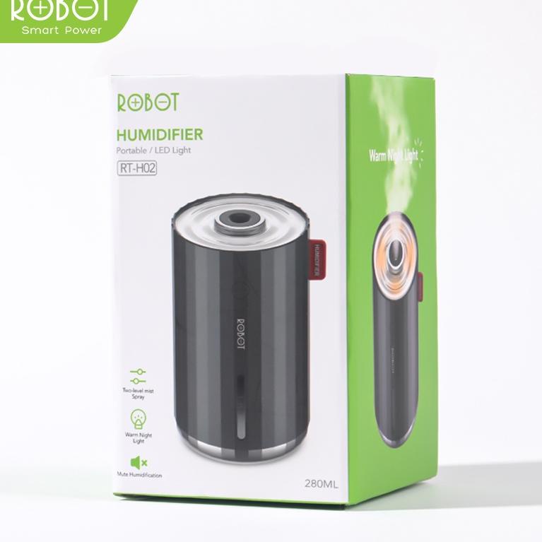 ROBOT RT-H02 Desktop Humidifier Diffuser 280ml Mini LED ORIGINAL