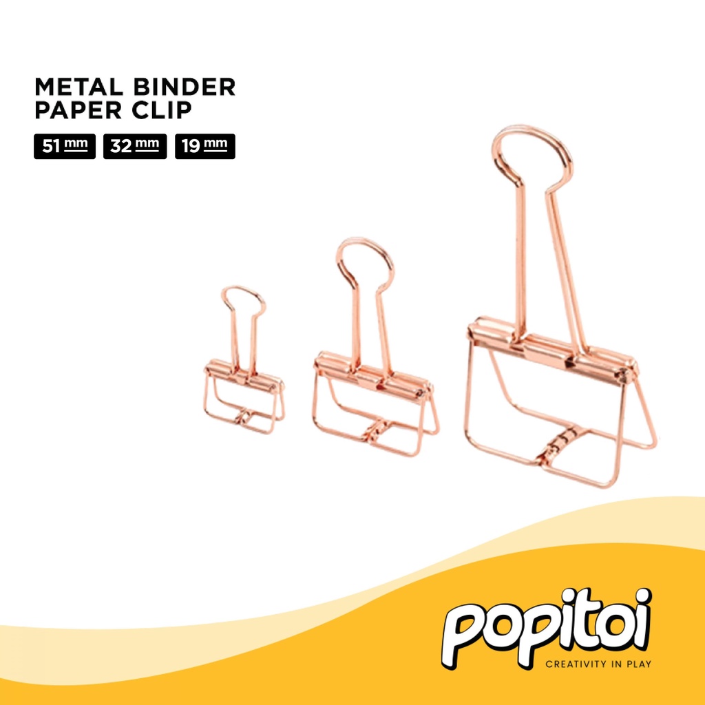 

Skeleton Metal Wire Binder Paper Clip 19 32 51 mm Hollow Gold Bronze Perunggu Ungu Purple Hitam Black