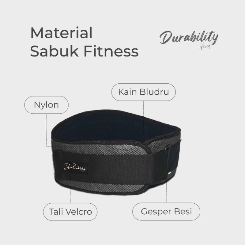 SABUK GYM SABUK FITNESS POWER BELT SABUK ANGKAT BEBAN (DurabilityPower)