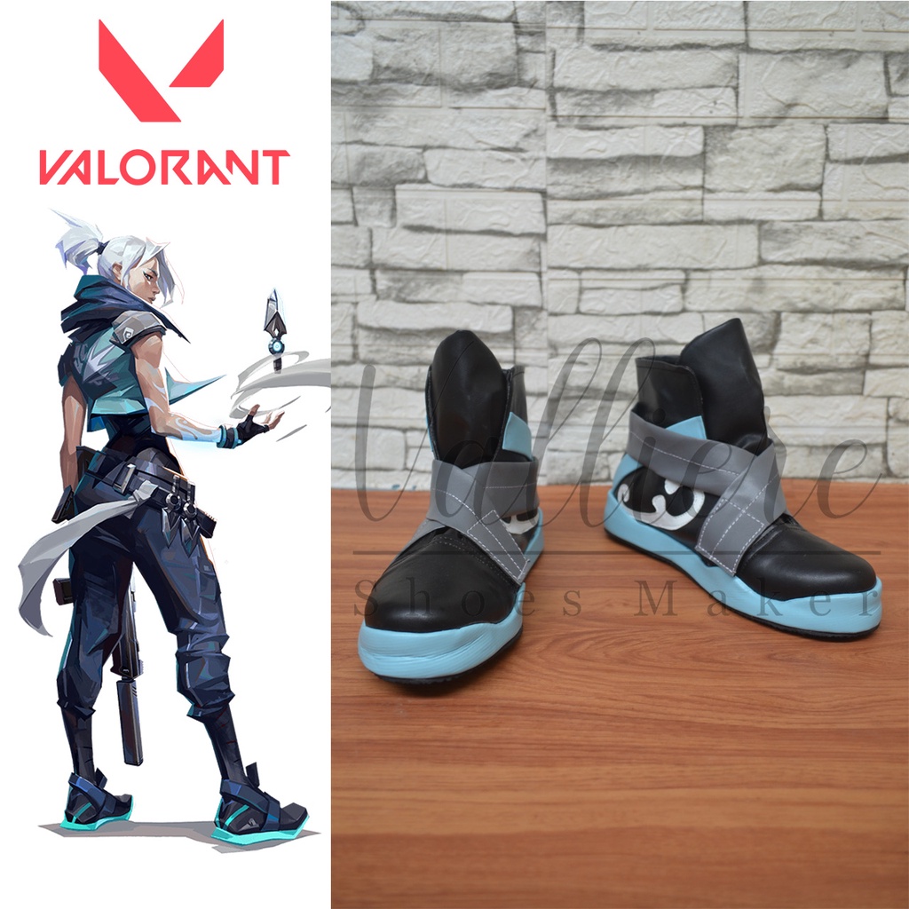 Sepatu Cosplay Valorant Jett