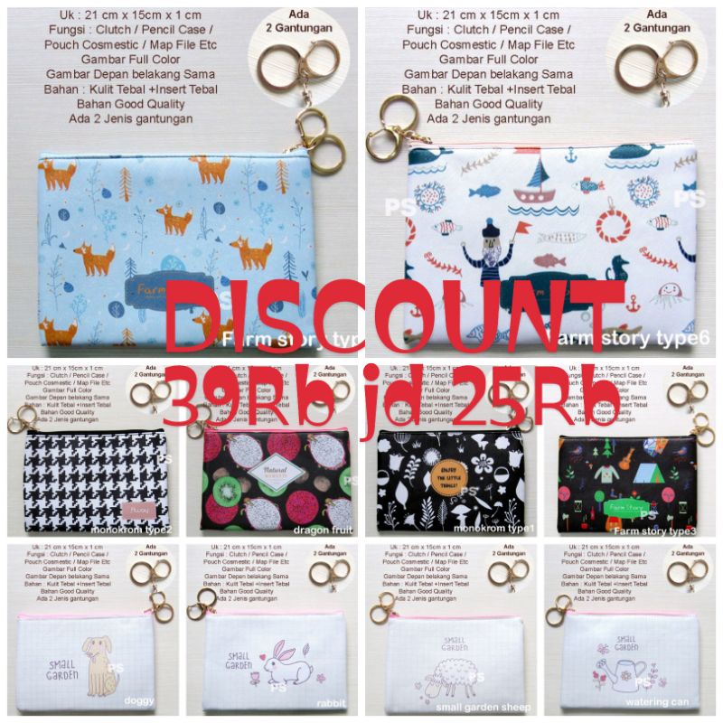 

DISCOUNT SALE Pouch pencil case tempat pensil Serbaguna