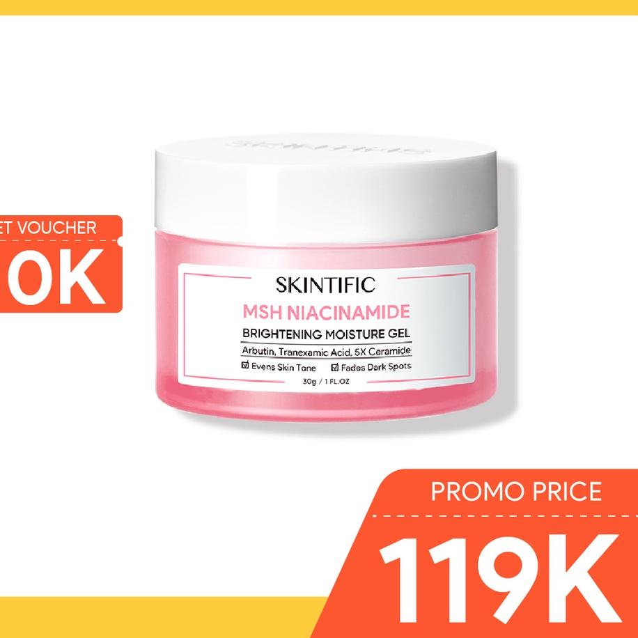 IdD8p3O SKINTIFIC MSH Niacinamide Brightening Moisture Gel 30g Niacinamide Moisturizer Krim Wajah Cr