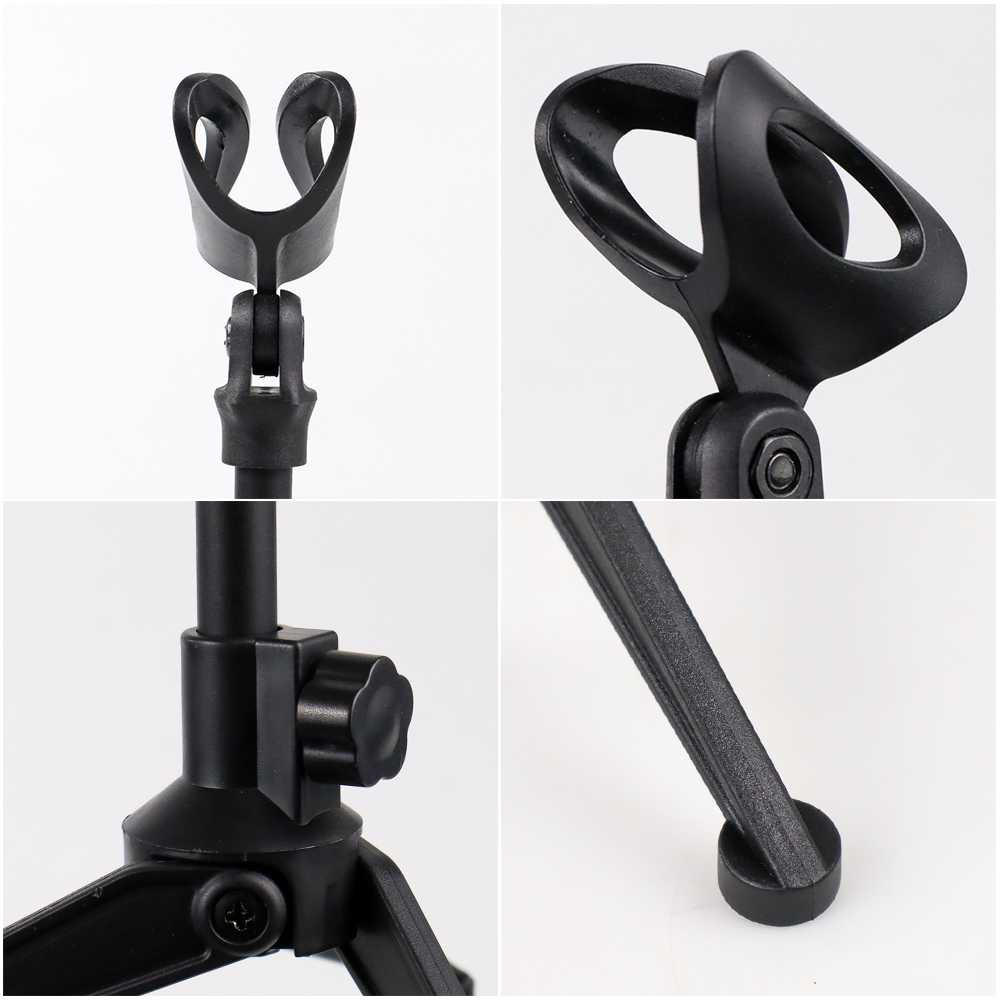 Stand Mikrofon Desktop Microphone Holder Adjustable Ekonomis Kompatibel