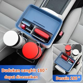 【COD】Kotak Tisu Mobil Multifungsi/Mobil Multifungsi Storage Box/Botol Minum Storage Mobil Kotak Tisu/Kotak Tisu Multifungsi Dengan 2 Cup Holder