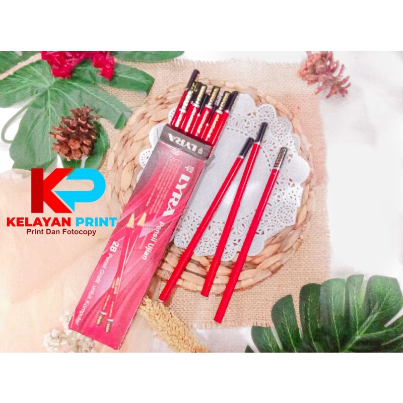 

PENSIL UJIAN 2B LYRA PER KOTAK ISI 12 PCS