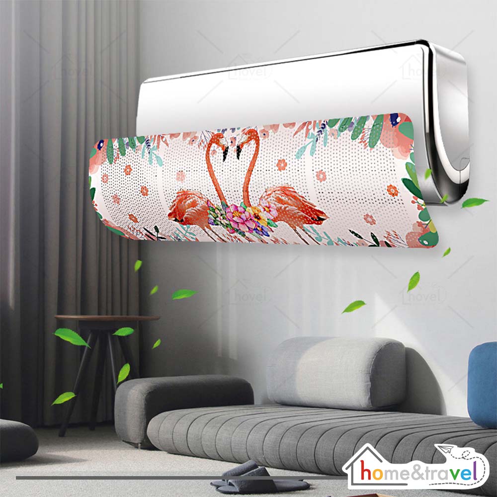 HOVELSHOP Penahan Hembusan Angin AC Reflector Talang AC Polos Motif Lucu