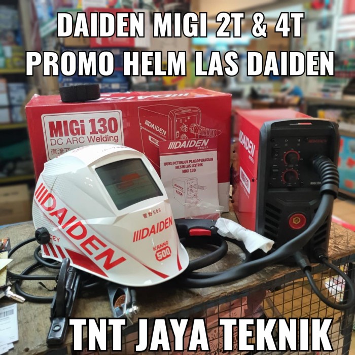 Mesin Las Daiden Migi 130 Travolas Tanpa Gas Mig 130 Daiden Gasless