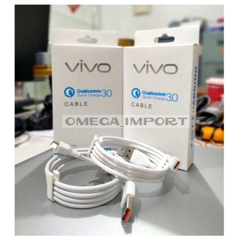 KABEL DATA VIVO ORIGINAL 100% QUALCOM 3.0A MICRO &amp; TIPE C