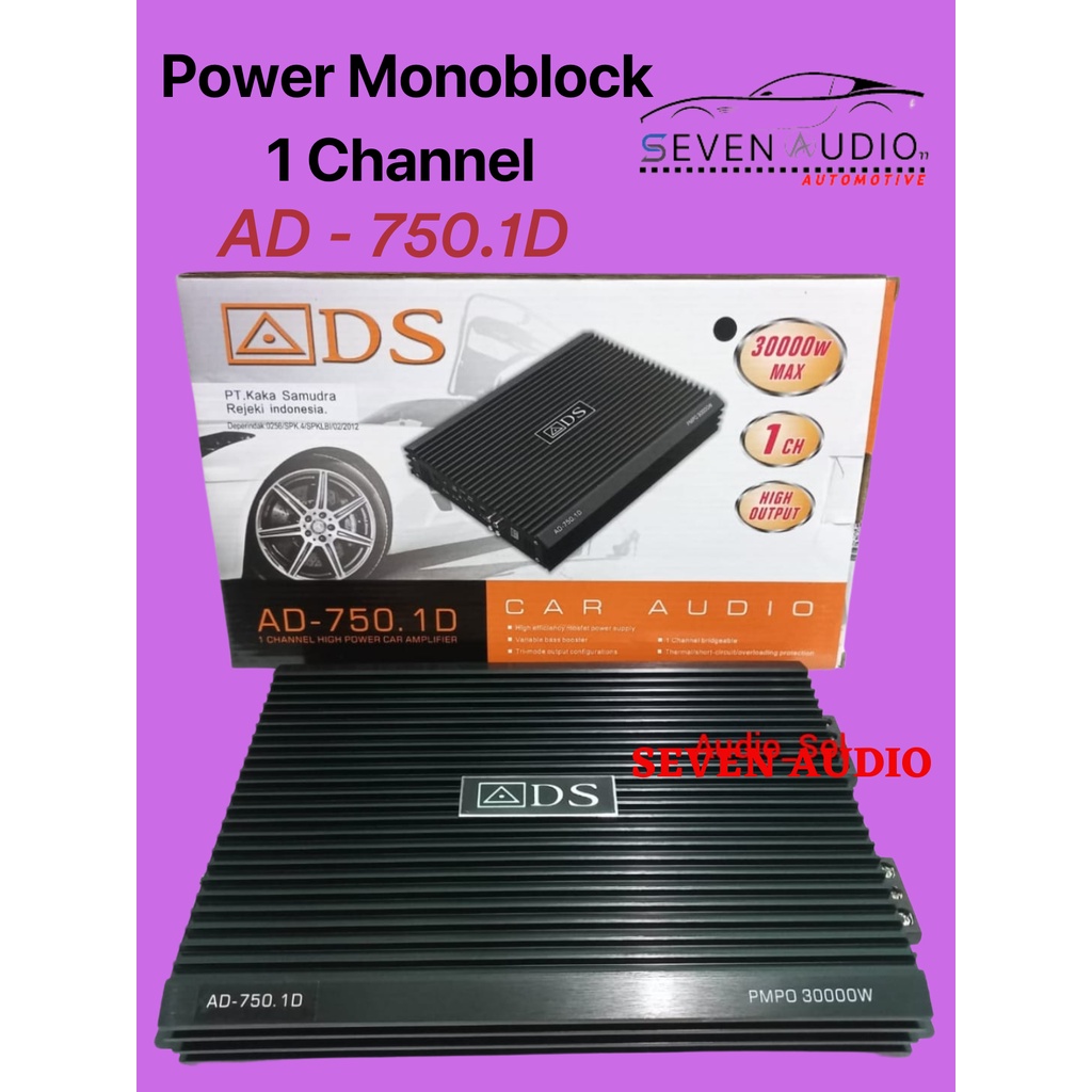 Power 1 Channel ADS 750.1 Monoblock ADS 1channel - Power Mobil ADS 750.1