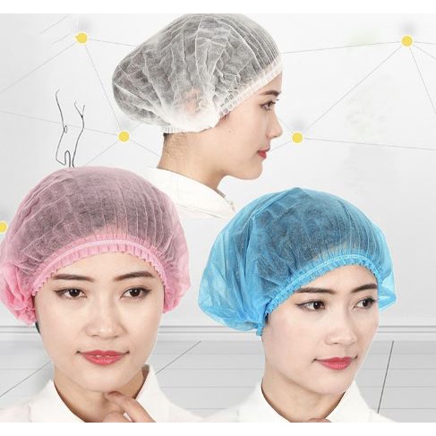 HairNet Penutup Kepala Rambut Shower cap Sekali Pakai