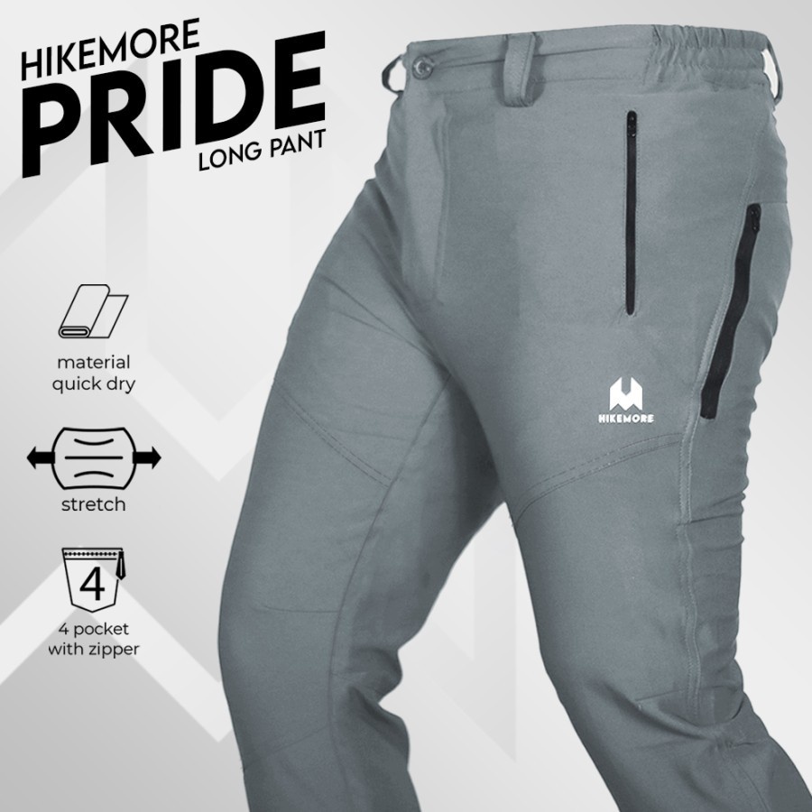 Hikemore Pride Celana Panjang Gunung Outdoor Quickdry Dry Fit Original LIVE