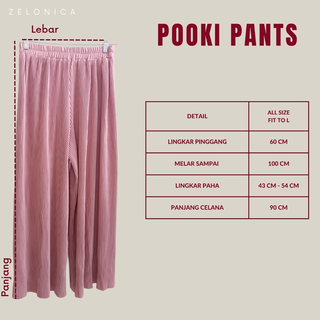 Zelonica LIDI POOKI PANTS CELANA KULOT