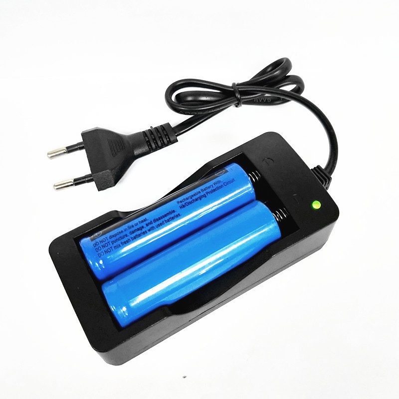 XOQ - Baterai Rechargeable Model 18650 Kapasitas 3400 mAh / Charger Baterai 2 slot 18650 / Charger Baterai 4 Slot / Cas Baterai