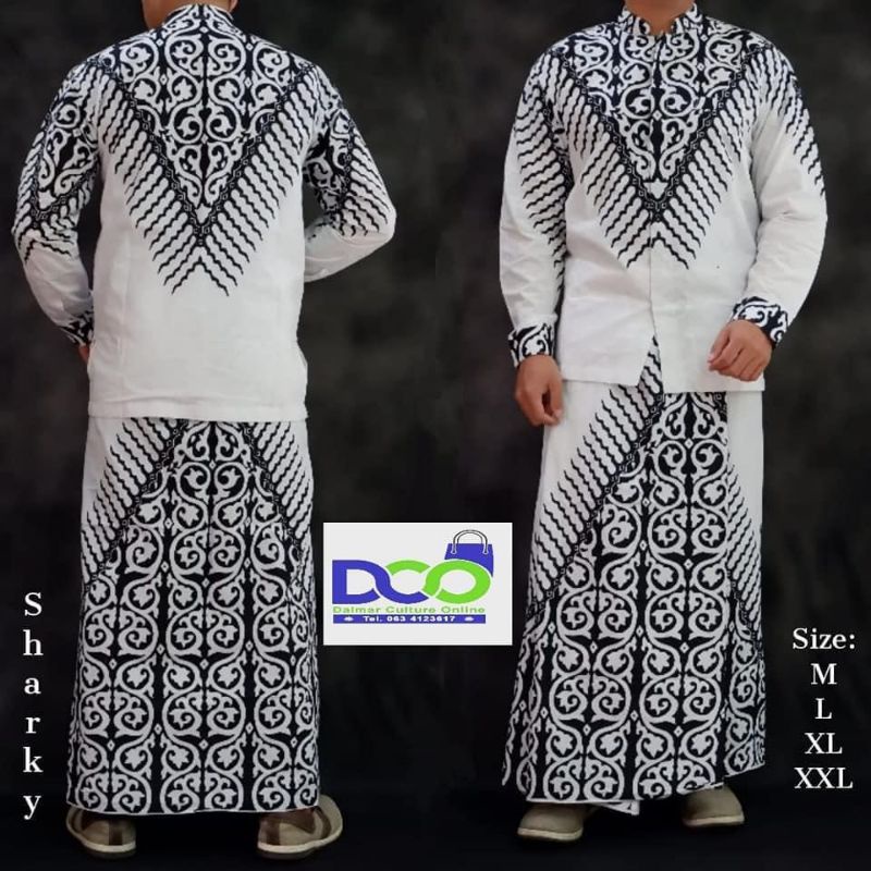 sarko murah sarko batik sarko pria dewasa sarung koko batik baju takwa batik sarko pria setelan saru