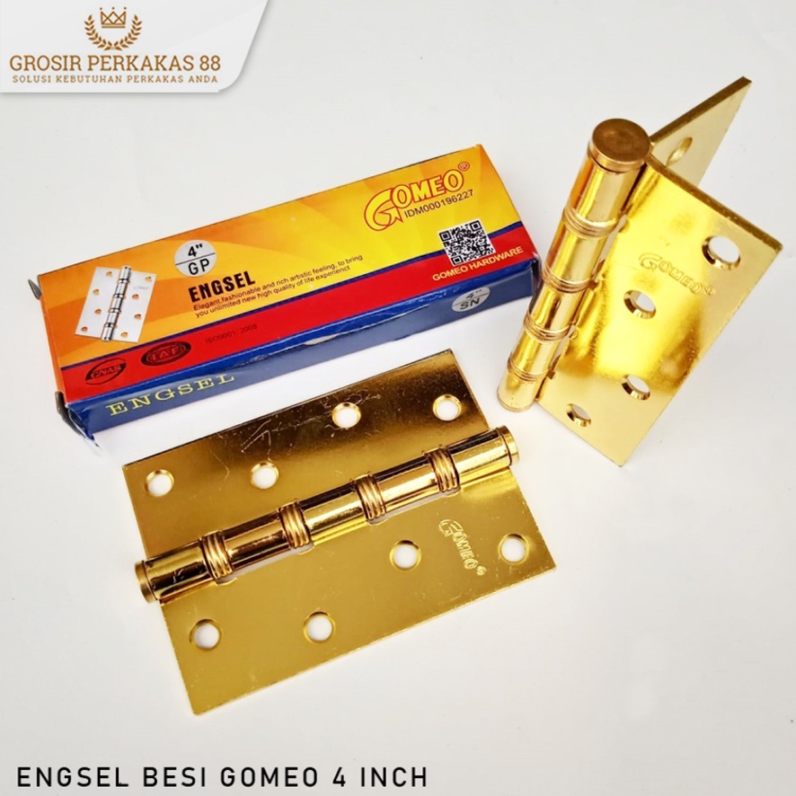 Engsel Pintu Rumah Jendela Gomeo 4 Inch Ensel Esel Tebal