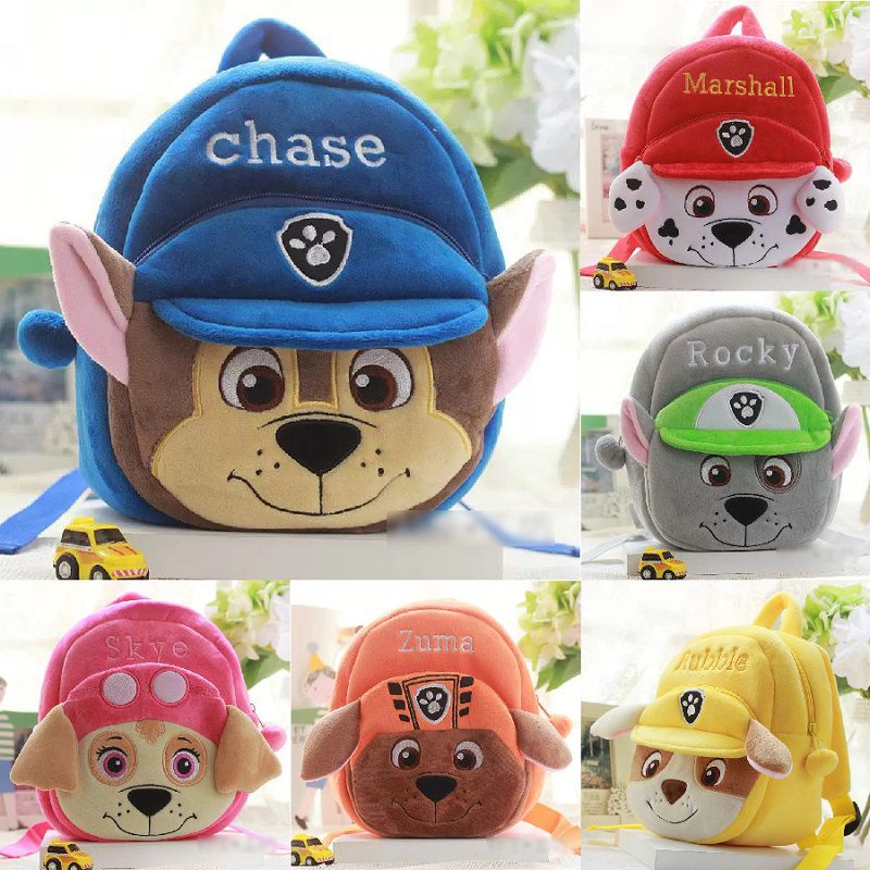 Plush Patrol Paw Ransel Anak Anak Boneka Lembut Hadiah Bahu Sekolah