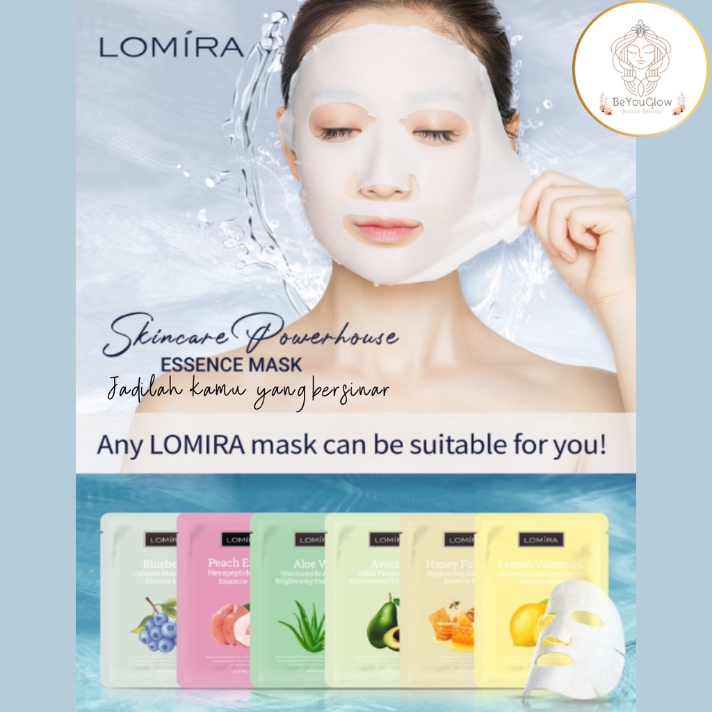 MASKER WAJAH LOMIRA- LOMIRA PEACH/LOMIRA VITAMIN C/ LOMIRA AVOCADO/ LOMIRA HONEY/LOMIRA ALOE VERA/ L