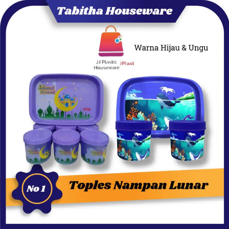 Calista Toples Kue Nampan Jumbo 7IN1 Toples Nampan Lebaran Toples Kue kering Toples Nastar Toples set nampan murah TONAM