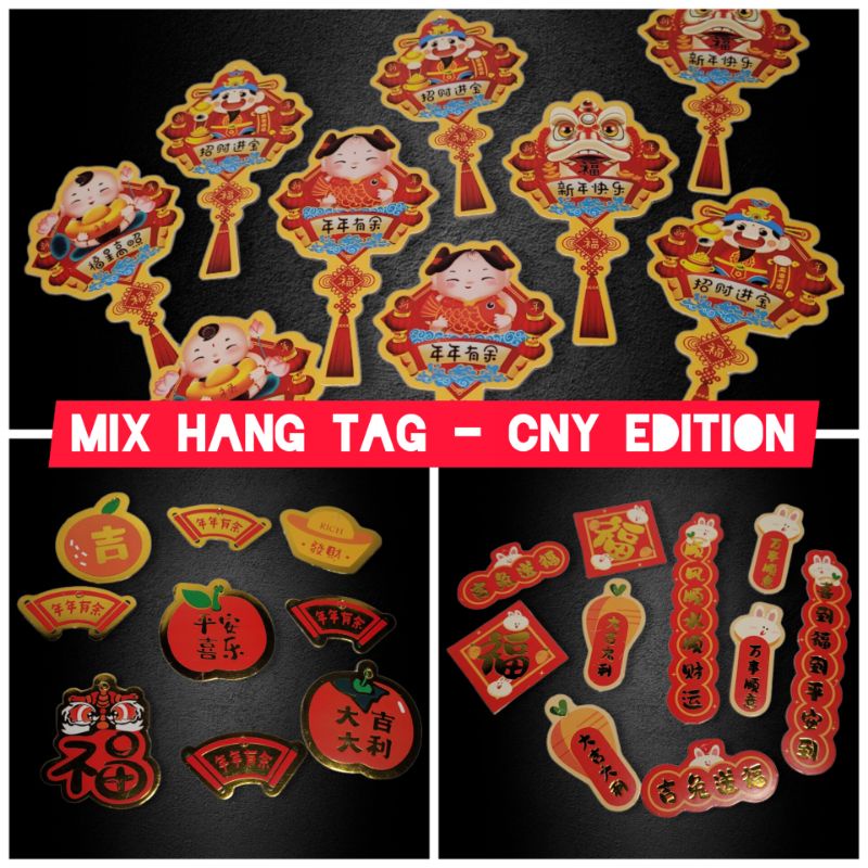 

Mix Hang Tag Gift Tag Imlek - Hangtag Hampers CNY Tahun Kelinci
