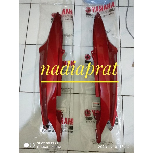 bodi belakang cover bodi mio sporty merah marun original yamaha