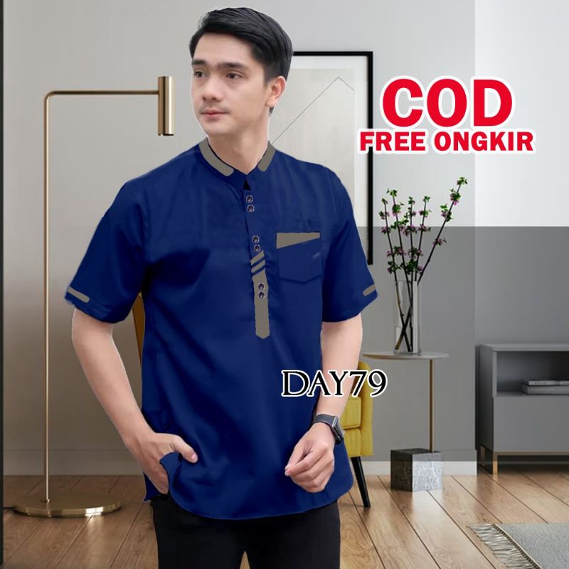 koko kurta baju pria dewasa lengan pendek