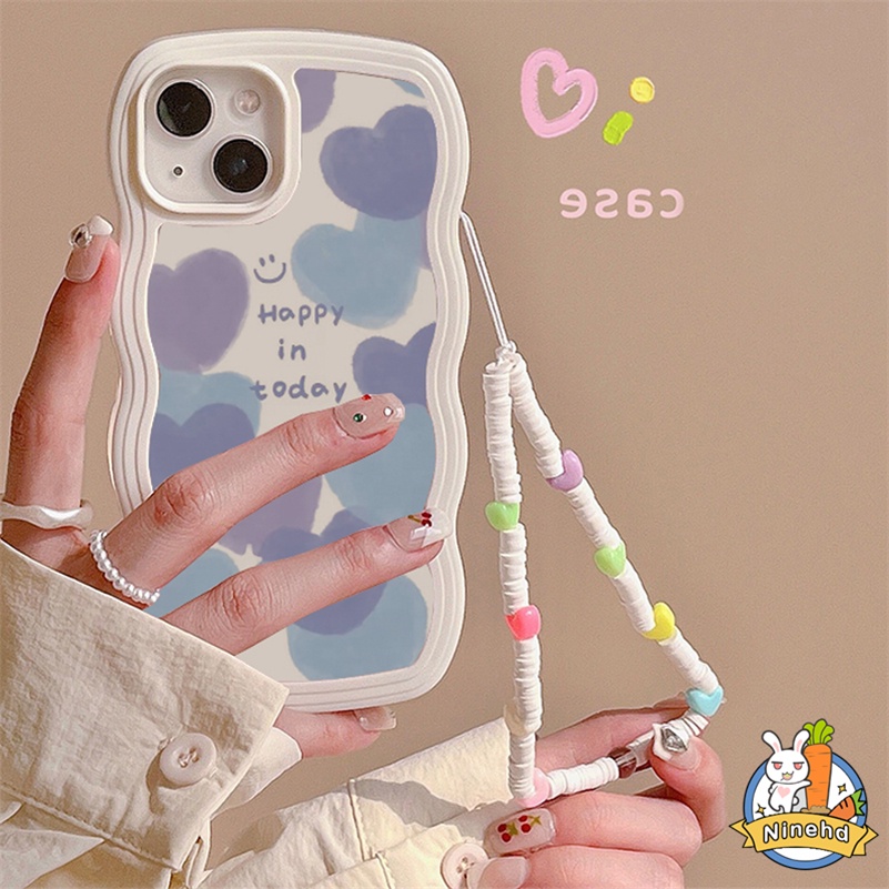 IPHONE Casing Kompatibel Untuk Iphone14 13 12 11 Pro Max X Xr Xs Max8 7 6 6s Plus SE 2020 Seni Lukisan Cat Minyak Cinta Casing Ponsel Tepi Bergelombang Shockproof Silikon Soft Case Penutup Pelindung Kamera