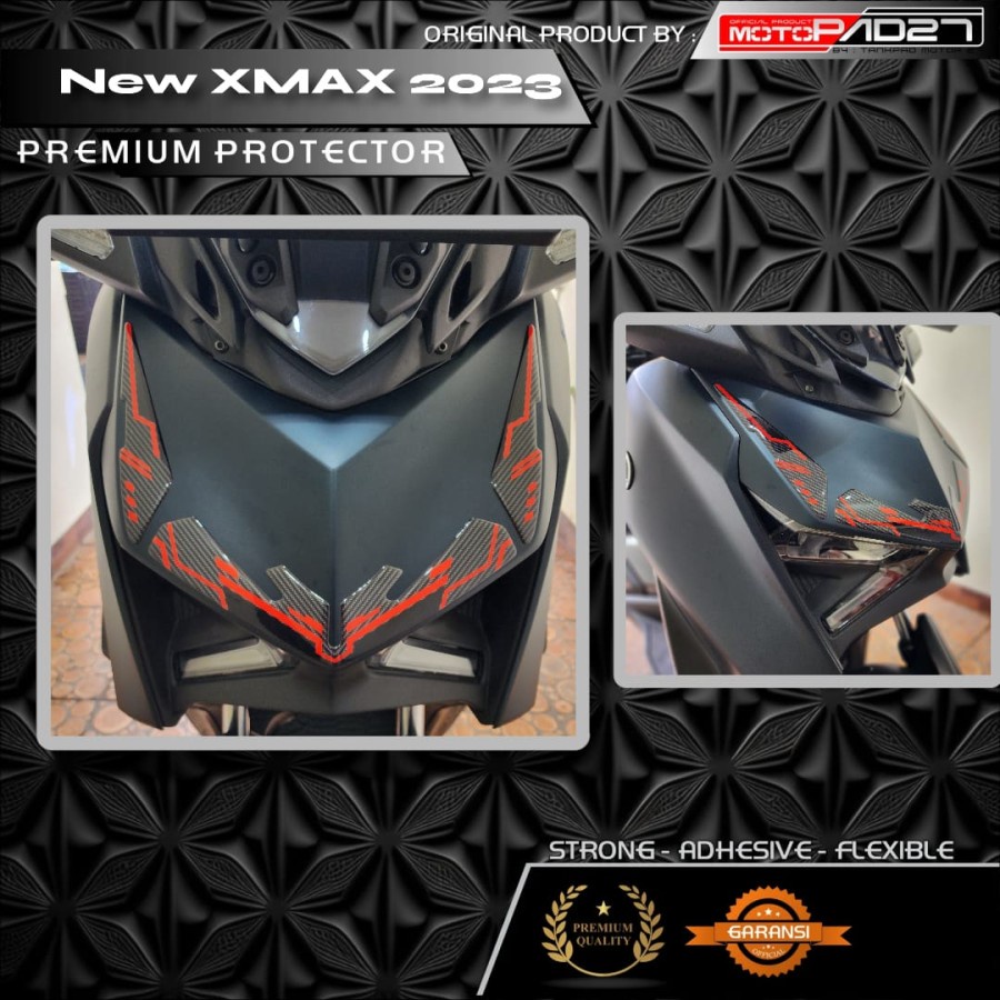 Stiker Resin Tameng depan NEW XMAX 2023 Stiker Alis Lampu depan NEW XMAX 2023