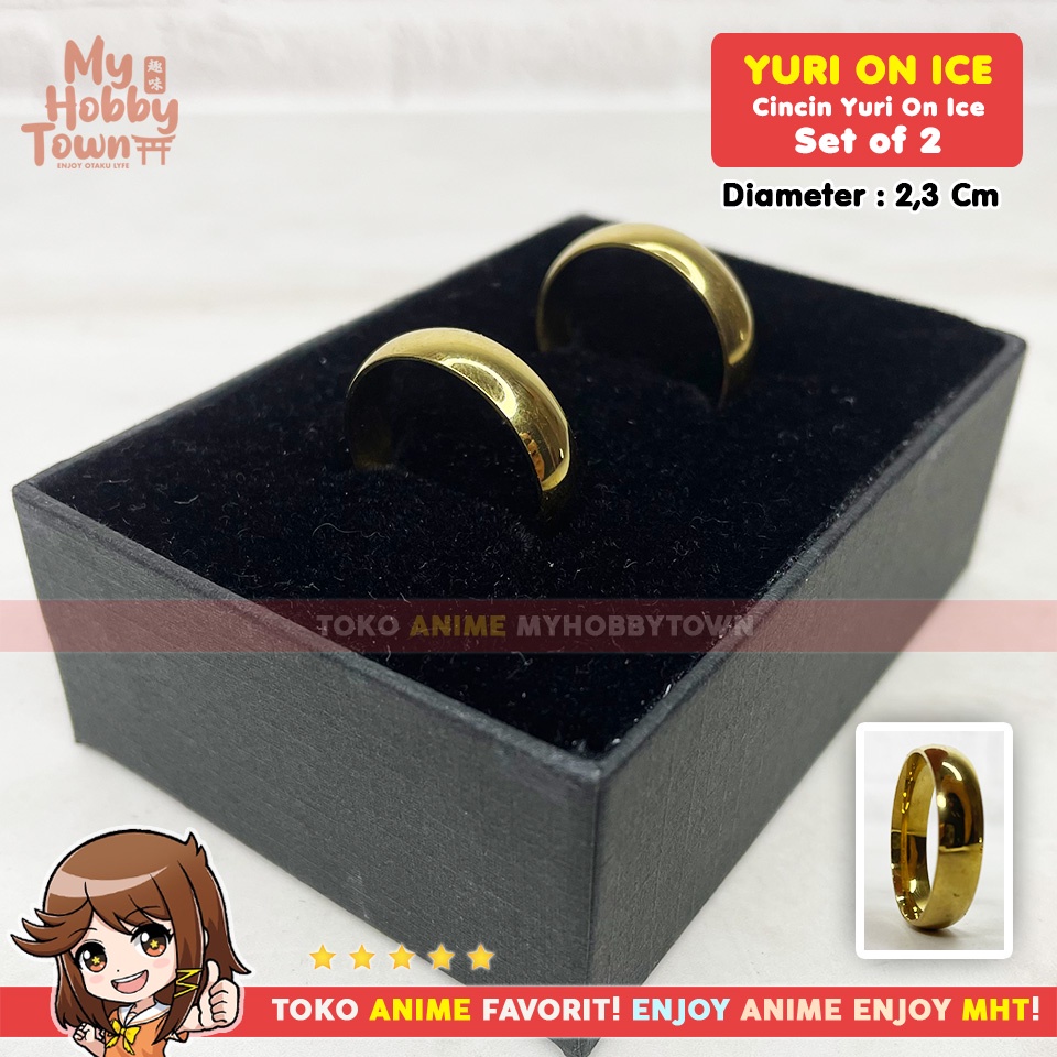 Cincin Anime Yuri On Ice Set Of 2