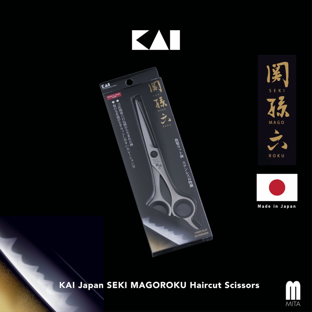 KAI Japan SEKI MAGOROKU Series 6inch Gunting Rambut Made in Japan