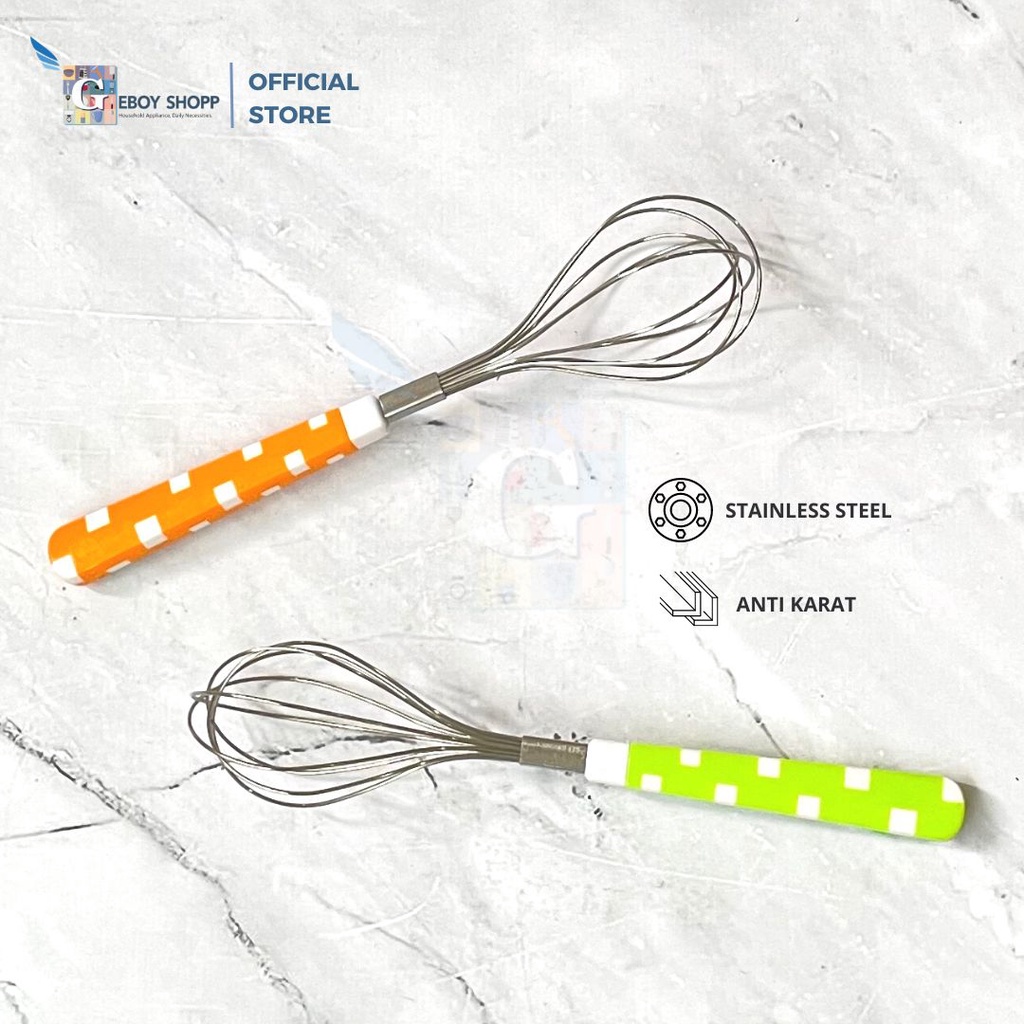 Kocokan Telur / Whisk Stainless Steel Ukuran S