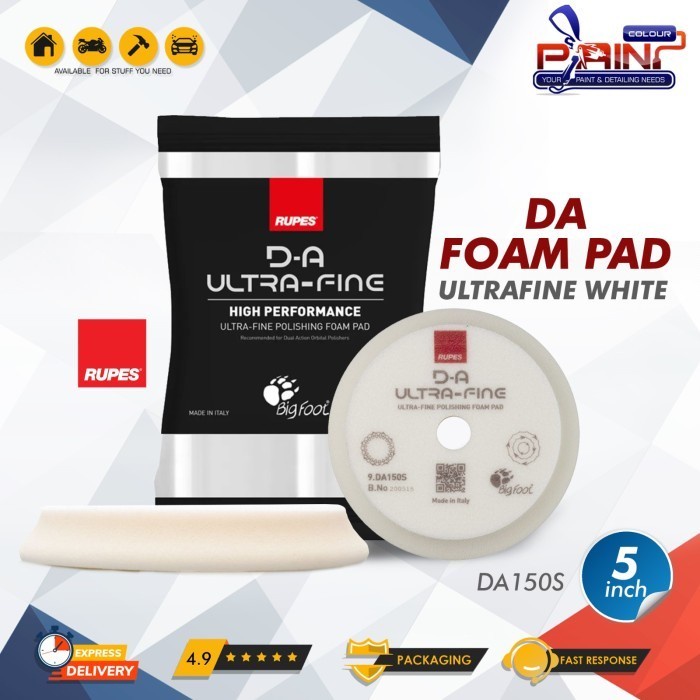 RUPES DA Ultra Fine Foam Pad White 5 inch DA150S Polishing Foam Pad